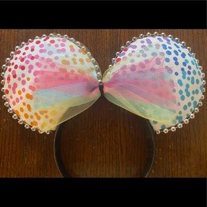 DIY Handmade Mickey inspired colorful ears.